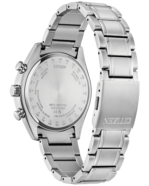 Tsuki yomi A T Blue Dial Super Titanium Bracelet BY1010 57L CITIZEN